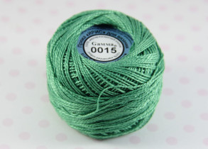 Пряжа Ирис 100% хлопок 10г 82м №0015 св.зелёный