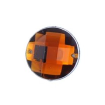 Стразы пришивные пластик арт.ТВK.E16 круг цв.19 темно-коричневый фас.50шт.