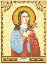 Схема для вышивки иконы бисером на холсте «Святая Вера»
