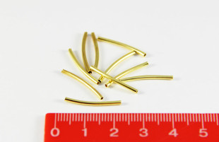 бусины металлические трубочки