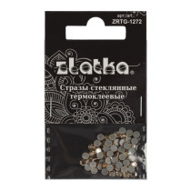 Страз клеевой " Zlatka" ZRTG- 1272 SS12 цветные 3. 2 мм стекло 72 шт в пакете с картонным еврослотом №16 желтый ( Light Colorado Topaz) 