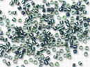 Бисер Япония MIYUKI Delica цилиндрический 11/0 5г DB-0276 изумрудный радужный с цветной линией